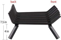 Amagabeli Black Wrought Iron Fireplace Log Grate 30 inch Wide Heavy Duty Solid Steel Indoor Chimney Hearth 3/4" Bar Fire Grates for Outdoor Kindling Tools Pit Wood Stove Firewood Burning Rack Holder