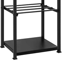 Amagabeli 28.3in Large Firewood Rack Indoor Fireplace Tool Rack Outdoor Log Rack with 4 Tools Wood Holder Bin Firewood Holders Lumber Storage Stacking Black Wrought Iron Fireplace Logs Holder Stove