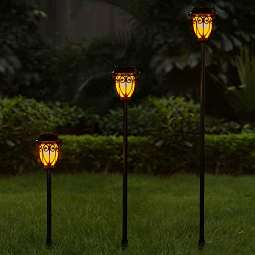 Tall solar torch lights discount