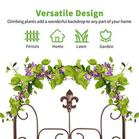 Amagabeli 2 Pack Garden Trellis for Climbing Plants 60" x 18" Brown Iron Potted Support Vines Metal Wire Plant Trellis for Climbing Vegetables Flower Patio Roses Cucumbers Clematis Pots Supports GT05