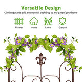 Amagabeli 2 Pack Garden Trellis for Climbing Plants 60" x 18" Brown Iron Potted Support Vines Metal Wire Plant Trellis for Climbing Vegetables Flower Patio Roses Cucumbers Clematis Pots Supports GT05