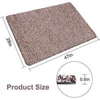 BEAU JARDIN Indoor Doormat Super Absorbent Mud Front Door Mat 47"x28" Large Latex Backing Non Slip for Front Inside Dirt Trapper Mats Cotton Entrance Rug Shoes Scraper Machine Washable Rug Carpet