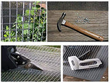 Amagabeli 48x50 Hardware Cloth 1/4 inch Square Galvanized Chicken Wire Welded Fence Mesh Roll Raised Garden Bed Plant Supports Poultry Netting Cage Wire Snake Fence