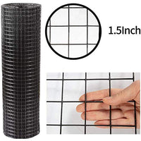 Amagabeli 36inch x 50ft Hardware Cloth 1.5 inch Square 16 Gauge Black Vinyl Coated Welded Fence Mesh Roll for Home and Garden Fence and Pet Enclosures Protect Chickens Rabbits and Farmed Animals