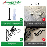 Amagabeli Hanging Plants Bracket 11 '' Wall Planter Hooks Hangers Flower Pot Bird Feeder Wind Chimes Lanterns Patio Lawn Garden for Shelf Indoor Outdoor Fence Screw Mount against Door Arm Hardware