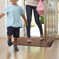 BEAU JARDIN Floor Mats Commercial Super Absorbs Mud Doormat 35"x23" Latex Backing Non Slip for Front Inside Dirt Trapper Mats Cotton Entrance Rug Shoes Scraper Machine Washable Rug Carpet