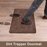 BEAU JARDIN Indoor Doormat Super Absorbent Mud Front Door Mat 36"x24" Latex Backing Non Slip for Front Inside Dirt Trapper Mats Cotton Entrance Rug Shoes Scraper Machine Washable Rug Carpet