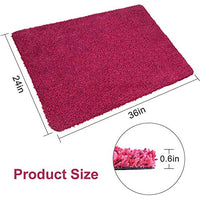 BEAU JARDIN Indoor Doormat Super Absorbent Mud Front Door Mat 36"x24" Latex Backing Non Slip for Front Inside Dirt Trapper Mats Cotton Entrance Rug Shoes Scraper Machine Washable Rug Carpet