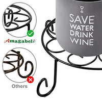 Amagabeli 2 Pack 10 inch Metal Potted Plant Stand Rustproof Iron Art Flower Pot Holder Rack Indoor Outdoor Steel Short Planter Supports Trivet Floor Saucer Decor
