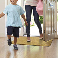 BEAU JARDIN Indoor Doormat Super Absorbent Mud Front Door Mat 36"x24" Latex Backing Non Slip for Front Inside Dirt Trapper Mats Cotton Entrance Rug Shoes Scraper Machine Washable Rug Carpet