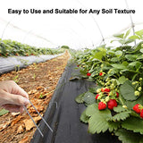 Amagabeli 6 Inch Galvanized Landscape Staples 200 Pack 11 Gauge Garden Stakes Heavy-Duty Sod Pins Anti-Rust Fence Stakes for Weed Barrier Fabric Ground Cover Dripper Irrigation Tubing Soaker Hose