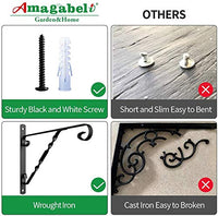 AMAGABELI GARDEN & HOME 1549 Plant Brackets, 11.8inch, 4pack