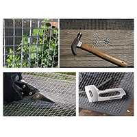 Amagabeli 20in X 82ft Hardware Cloth 1/2in Square Mesh Hardware Cloth Hot-dipped Galvanized Welded Wire Mesh Fencing Wire Diameter 0.7mm Wire Chicken Coop for Vegetables Garden Fruits Animal Enclosure
