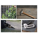 Amagabeli 20in X 82ft Hardware Cloth 1/2in Square Mesh Hardware Cloth Hot-dipped Galvanized Welded Wire Mesh Fencing Wire Diameter 0.7mm Wire Chicken Coop for Vegetables Garden Fruits Animal Enclosure