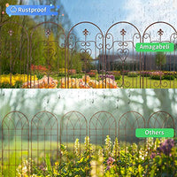 Amagabeli 2 Pack Garden Trellis for Climbing Plants 60" x 18" Brown Iron Potted Support Vines Metal Wire Plant Trellis for Climbing Vegetables Flower Patio Roses Cucumbers Clematis Pots Supports GT05