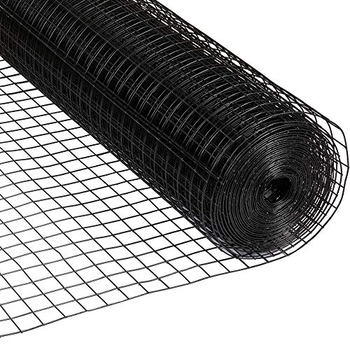 Amagabeli 36inch x 50ft Hardware Cloth 1.5 inch Square 16 Gauge Black Vinyl Coated Welded Fence Mesh Roll for Home and Garden Fence and Pet Enclosures Protect Chickens Rabbits and Farmed Animals