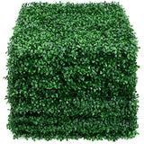Amagabeli 4 Layers Leaves Artificial Boxwood Panels Topiary Hedge Plant UV Protected Privacy Hedge Screen High-Density Greenery Panels Grass Decor Indoor Outdoor 12 Pieces 20"x20" Backdrop Green Wall