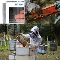 Amagabeli 36in x 50ft 1/8 inch Hardware Cloth 27 Gauge Galvanized Steel Wire Rolled Woven Hardware Cloth for Keep Bees Wasps