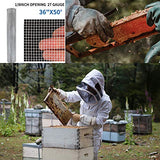 Amagabeli 36in x 50ft 1/8 inch Hardware Cloth 27 Gauge Galvanized Steel Wire Rolled Woven Hardware Cloth for Keep Bees Wasps