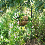 BEAU JARDIN 4 Pack Shepherd Hook 92in 3/5in Thick Hummingbird Bird Feeder Pole Premium Heavy Duty Shepards Garden Hanging Plants Basket Hanger Light Solar Lantern Mason Jar Wind Chimes Wedding