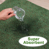 BEAU JARDIN Indoor Doormat Super Absorbent Mud Front Door Mat 36"x24" Latex Backing Non Slip for Front Inside Dirt Trapper Mats Cotton Entrance Rug Shoes Scraper Machine Washable Rug Carpet