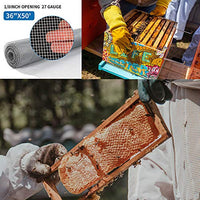 Amagabeli 36in x 50ft 1/8 inch Hardware Cloth 27 Gauge Galvanized Steel Wire Rolled Woven Hardware Cloth for Keep Bees Wasps
