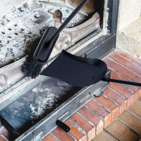 Amagabeli 26in Fireplace Brush Fireside Broom Fireplace Loose Tool Set for Outdoor Fire Pit Campfires Indoor Fireplace Heavy Duty Wrought Iron Steel Bar Support