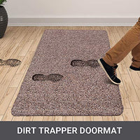 BEAU JARDIN Indoor Doormat Super Absorbent Mud Front Door Mat 47"x28" Large Latex Backing Non Slip for Front Inside Dirt Trapper Mats Cotton Entrance Rug Shoes Scraper Machine Washable Rug Carpet