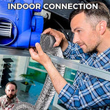 Amagabeli 6in Aluminum Foil Duct Hose Flex Grow Tent Room Ventilation Cooling System 25ft Air Intake Helix Pipe Exhaust Inline Fan Filter CFM Flexible Clothe Dryer with 2 Tension Clamps HAVC Heat Duct